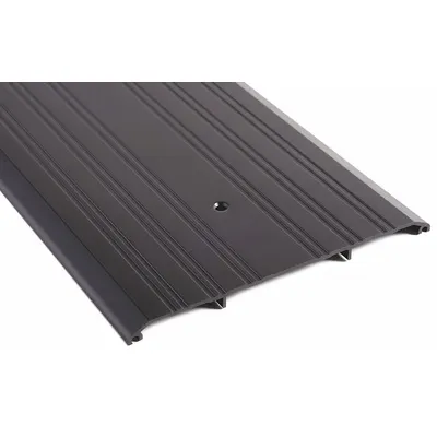 NATIONAL GUARD 429EDKB-48 Aluminum Saddle Threshold, Fluted, 4 ft - Saddle Thresholds