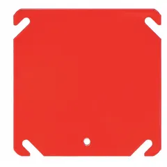 This RACO blank cover is designed for use with square electrical boxes. Made of steel, it provides a flush closure for unused box openings in junction or pull-box installations. The cover has a 5.5 cubic inch capacity.