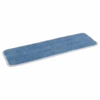 Microfiber applicator pads for applying finishes, coatings, and sealants to surfaces. Suitable for floor care and refinishing tasks requiring smooth, even application. Each pad measures 18 inches overall width. Sold in a 2-pack