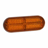 GROTE Strobe Light: Strobe, Amber, 2 5/16 in Overall Wd, 11/16 in Overall Ht, LED, 12 to 24V DC (MPN 78193)