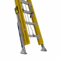 WERNER Extension Ladder: 32 ft Ladder Size, Fiberglass, 375 lb Load Capacity, 98 lb Wt, 2 Sections (MPN D7132-2L)