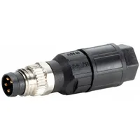 MURRELEKTRONIK Circular Connector: A Coded, 3 Pin, M8 Screw with Straight Connection, IP65/IP67, IDC (MPN 7000-08325-0000000)
