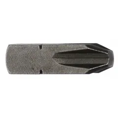 This APEX insert bit is a #3 square drive bit made from S2 steel, impact rated for high-torque applications with power tools. It fits Imperial PH3 bit industry size fasteners. Supplied as a 5-pack for continuous use in assembly and maintenance tasks.