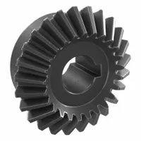 Bore Miter Gear: For 90° Shaft Angle, Module m 2, 25 Teeth, Black Oxide Coated Carbon Steel (MPN SMB2-25)