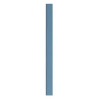 ASI GLOBAL Partition Column: Plastic Polymer, Pebble, Blue, 82 in Ht, 6 in Wd, 1 in Thick (MPN 40-90870653-9509)