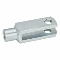 JW WINCO Clevis Rod Ends: Steel, Blue Passivated Zinc Plated, M16x1.5 Tap Size, Right Hand (MPN 160FXBQI)