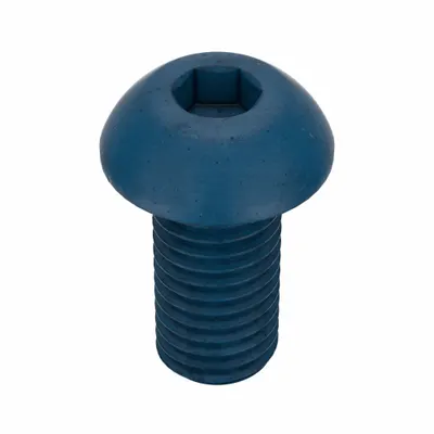 METRIC BLUE Socket Head Cap Screw: M12x1.75 Thread Size, 25 mm Lg, Button, Blue Phosphate - Button Head Socket Cap Screws