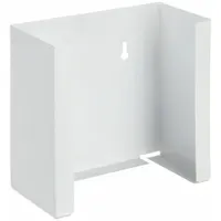 Protection Dispenser: Wall, 10 1/16 in x 5 5/16 in x 10 in, Steel, White (MPN BB-034)