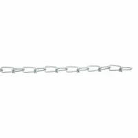 DAYTON Double Loop Chain: 1 in Chain Trade Size, Steel, 155 lb Working Load Limit, Double Loop, Zinc