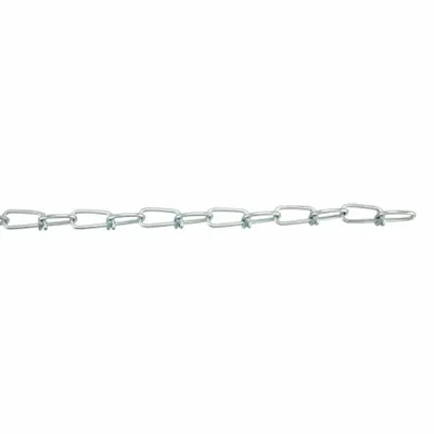 Dayton Double Loop Chain: 1 in Chain Trade Size, Steel, 155 lb Working Load Limit - Light-Duty Jack Utility Chains