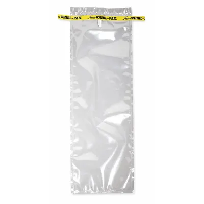 WHIRL-PAK Sampling Bag: Std, Sterile, 42 fl oz Capacity - oz, 1.24 L Capacity - mL - Standard Sterilized Bags