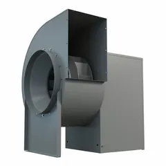 Belt-drive blower with integrated drive pack for high-volume air movement. Delivers 10,908 cfm at 10 hp with a 22 in wheel diameter. Three-phase, open dripproof motor with CCW rotation. Suitable for industrial exhaust, supply, or process ventilation systems.