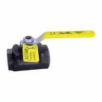 APOLLO Manual Two-Way Ball Valve: 1 1/2 in, Carbon Steel, Straight, FNPT x FNPT, Std Port Ball Port (MPN 73A1072427)