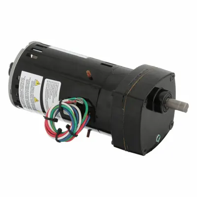 Dayton Gearmotor: Parallel, Single Output Shaft, PSC, Open, 124 RPM, 47 in-lb Max Torque - Parallel Shaft AC Gearmotors