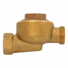 Brass straight-thru thermostatic steam trap with 3/4 in FNPT inlet and 2,450 lb/hr condensate capacity. Designed for condensate and air discharge in steam distribution systems, heat exchangers, and process equipment. No built-in strainer.