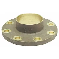 This cast bronze tube flange features a cup x flange connection for joining 2 in CTS copper tube to 2 in pipe. Designed for drain and vent applications, it provides a leak-proof joint in plumbing and HVAC systems