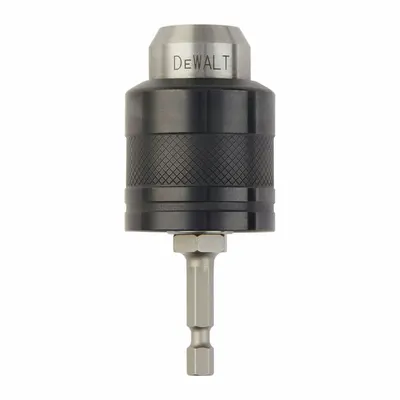 DEWALT DW0521 Hex Shank-Mount Keyless Drill Chuck, 1/8 in to 3/8 in Capacity - Hex Shank-Mount Keyless Drill Chucks
