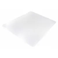 ALECO Chair Mat: Rectangle, 0.13 in Thick, 60 in Overall Lg, 46 in Overall Wd, Clear, Vinyl, Studded (MPN 122381)