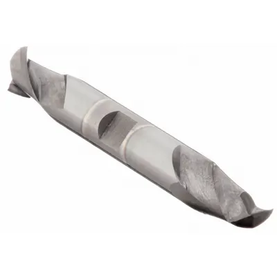 CLEVELAND Square End Mill: Cobalt, TiCN Coated, Double End, 2 Flute, 5/16" Mill Dia - Double-End Cobalt Square End Mills