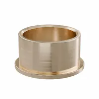 Flanged Sleeve Bearing: Bronze, SAE 841, 3/4 in Bore, 7/8 in OD, 1/2 in Lg, -35°F to 300°F, 10 PK (MPN FF838-01B)