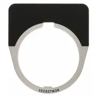Legend Plate: 30 mm Panel Mounting Size, Half-Round, 1 5/8 in Overall Wd, For Series 10250T (MPN 10250TM36)