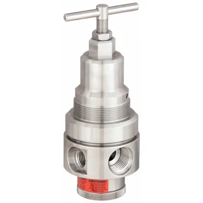 WILKERSON Compressed Air Regulator: 316 Stainless Steel, 1/2 in NPT, 80 cfm, 0 psi to 125 psi - Wilkerson FRL Air Regulators