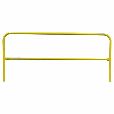 GARLOCK SAFETY SYSTEMS Guard Rail: 24 in x 24 in, 8 ft Overall Lg, 24 in Mounting Plate Wd - Handrail Lengths