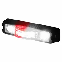 CODE 3 Warning Light: Emergency Vehicle Area Light, Red/White, 11 W Watt, Clear, LED, Permanent (MPN M180SMC-RW)