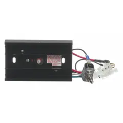 Control panel for evaporative coolers, compatible with model PACJS2501A1. Manages fan and pump operations for temperature regulation in industrial or commercial cooling systems.