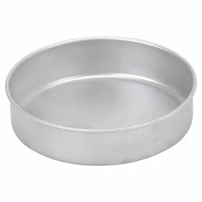 CHICAGO METALLIC Round Cake Pan, 8 in, Aluminized Steel, Uncoated, Silver - Cake Pans