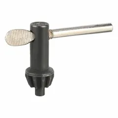 Replacement chuck key for compatible Black & Decker drills. Used to tighten or loosen the chuck for securing drill bits. Provides leverage for bit changes in drilling applications.