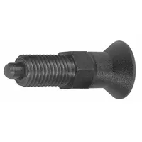 KIPP Indexing Plunger: Nonlocking, Steel, 3/4"-16 Thread, 15 N to 39 N Nose Force (MPN K0338.1412AO)