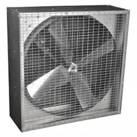 DAYTON Agricultural Exhaust Fan: Belt Drive, 36 in Blade, Ships Unassembled, Steel / Steel