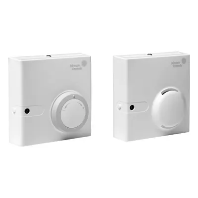 JOHNSON CONTROLS Temperature Sensor: Wall Mount, Conduit Box, -50°F to 250°F, Plastic, Single Measurement - Room Temperature Sensors
