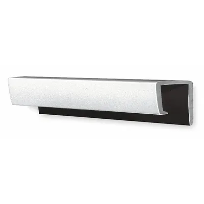 MUSTEE Bumper Guards: Vinyl, 1 3/8 in Overall Ht, 1 1/2 in Overall Wd, 20 3/4 in Overall Lg - Drainboards & Splash Guards for Wash Stations