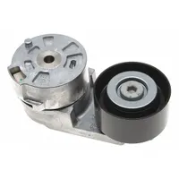 Self-adjusting belt tensioner with a single steel pulley, 3 in outside diameter. Automatically maintains proper tension in vehicle accessory belt drives, compensating for belt stretch and wear. Suitable for light-duty automotive and industrial belt systems