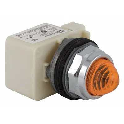 SCHNEIDER Pilot Light: 30 mm Panel Mounting Size, Amber, LED - LED Pilot-Lights