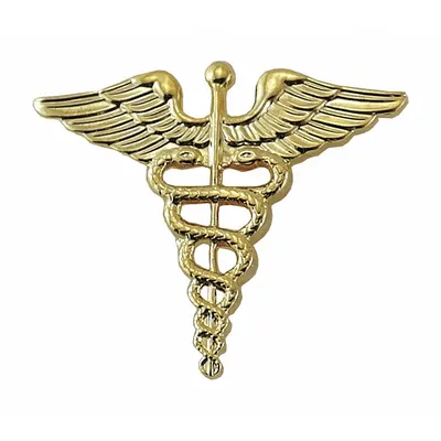 HEROS PRIDE Metal Rank Insignia: Medical Officer - Metallic Insignia