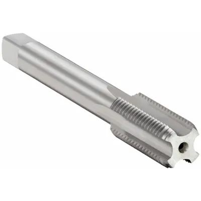 OSG Straight Flute Tap: M10x1 Metric, OH3 / 4H-6H, 4 Flute, Bottoming Chamfer - Straight-Flute Machine Taps for Aluminum
