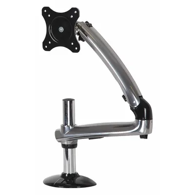 PEERLESS Monitor Arm: Surface, For 38 in Screens, Max. 17.8 lb, Fixed, 180° Swivel - Full Motion Television Mounts