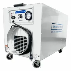 This lightweight aluminum unit provides negative air pressure, particulate filtration, and positive air pressure capabilities. It includes an air filter and is suitable for controlling airborne contaminants in construction, remediation, and healthcare environments.