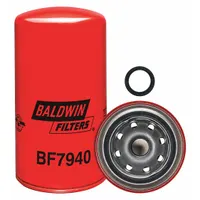 BALDWIN FILTERS Fuel Filter: Spin-On, 3 11/16 in Outside Dia, M20-1.50 Thread Size, Cellulose (MPN BF7940)