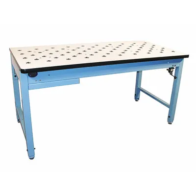 PRO-LINE Workbench: Adj Ht, Laminate, 60 in x 30 in, 800 lb Overall Load Capacity - Ball Transfer Workbenches