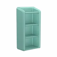 CORTECH Shelf/Step: Aqua, 49 in Overall Ht, 25 in Overall Wd, 14 in Overall Dp, 4 Shelves, ISO 22196 (MPN 7111AQ)
