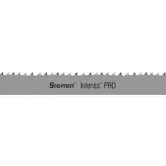 Bi-metal band saw blade for cutting low-alloy steel and nonferrous metals. Features a raker cutting edge with 4/6 tooth configuration. Length: 17 ft 5 in. Type: Intenss PRO.