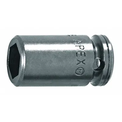 APEX Power Socket: Magnetic, 1/4 in Drive Size, 5/16 in Socket Size, 6-Point - SAE Power Sockets