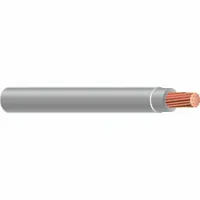 Building Wire: Copper, 4 AWG, 1 Conductors, Stranded, Gray, 1,000 ft Lg, THHN/THWN-2 (MPN 61177802)