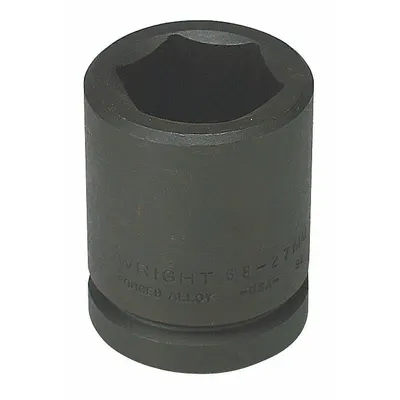 WRIGHT TOOL Impact Socket: 3/4 in Drive Size, Metric, 33 mm Socket Size, 6-Point, Std - 3/4" Drive Impact Sockets