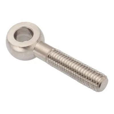 AMPG Fixed Rod End: Stainless Steel, Plain, 100 mm Hole Center-to-End Lg - Stainless Steel Male Threaded Fixed Rod Ends