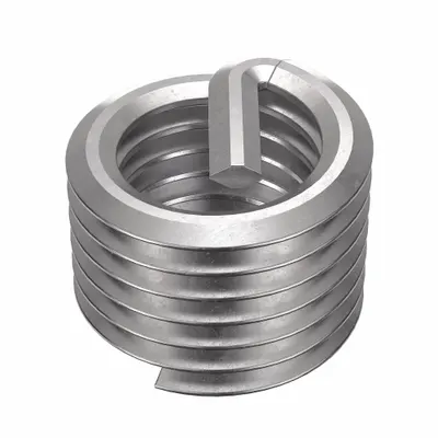 HELI-COIL Screw-Locking Tanged Helical Insert, 5/16"-24, Plain, 100 PK - Screw-Locking Tanged Helical Inserts